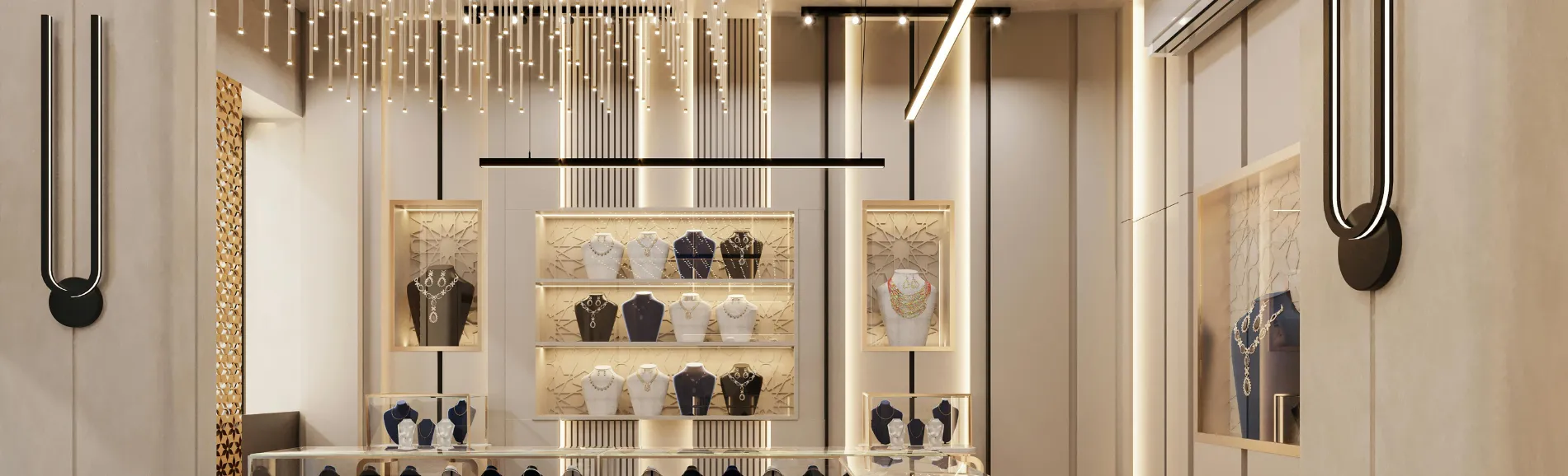 View of gold shop